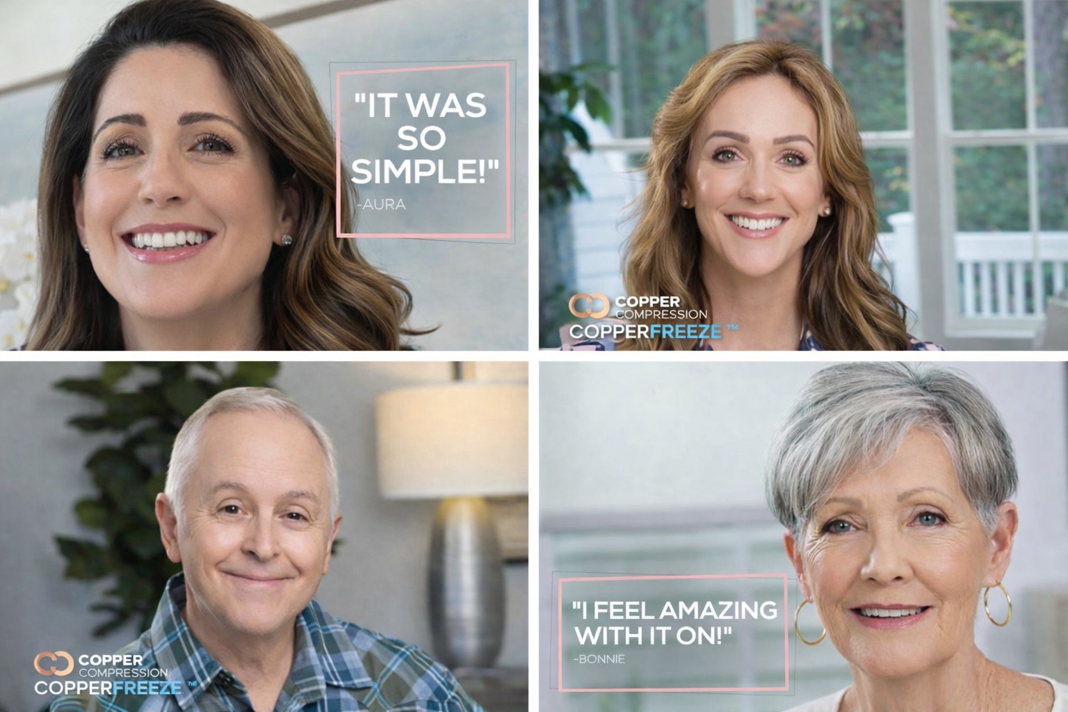 Testimonial interviews for Copper Compression.